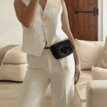 Gucci GG Marmont Monochrome Chain Belt Bag Black Leather - Image 10