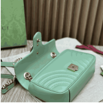 Gucci GG Marmont Matelassé Shoulder Bag Green Leather - Image 6