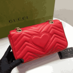 Gucci GG Marmont Matelassé Medium Shoulder Bag Red - Image 8