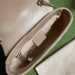 Gucci GG Marmont Shoulder Bag Beige Leather - Image 8