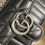Gucci GG Marmont Mini Shoulder Bag Black Leather - Image 7