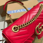 Gucci GG Marmont Matelassé Medium Shoulder Bag Red - Image 2