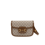 Gucci Horsebit 1955 Shoulder Bag Beige Brown GG Canvas