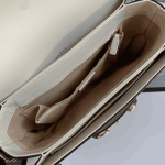 Gucci Horsebit 1955 Shoulder Bag Beige White GG Canvas - Image 4
