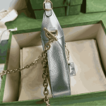 Gucci Jackie 1961 Mini Bag Silver Metallic Leather - Image 2