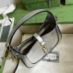 Gucci Jackie 1961 Mini Bag Silver Metallic Leather - Image 8