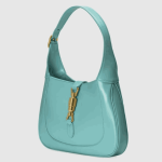 Gucci Jackie 1961 Small Shoulder Bag Blue Leather - Image 4