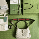 Gucci Jackie 1961 Small Shoulder Bag Blue Leather - Image 7