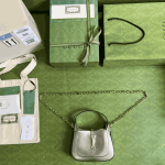 Gucci Jackie 1961 Mini Bag Silver Metallic Leather - Image 9