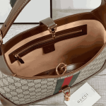 Gucci Jackie Shoulder Bag Beige GG Supreme Canvas - Image 2