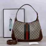 Gucci Jackie Shoulder Bag Beige GG Supreme Canvas - Image 3