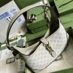Gucci Jackie 1961 Small Shoulder Bag Blue Leather - Image 2