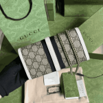 Gucci Jackie Chain Wallet Beige GG Supreme Canvas - Image 3