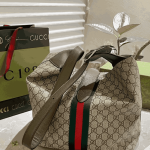 Gucci Jackie Medium Shoulder Bag Beige GG Supreme - Image 3