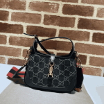 Gucci Jackie Mini Bag Black Denim Monogram - Image 6