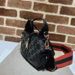 Gucci Jackie Mini Bag Black Denim Monogram - Image 7