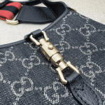 Gucci Jackie Mini Bag Black Denim Monogram - Image 9
