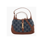 Gucci Jackie Mini Shoulder Bag Blue Denim Canvas