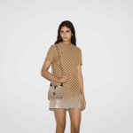Gucci Jackie Notte Mini Bag Beige Brown GG Canvas - Image 4