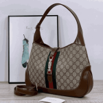 Gucci Jackie Shoulder Bag Beige GG Supreme Canvas - Image 6