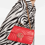 Gucci GG Marmont Matelassé Medium Shoulder Bag Red - Image 10