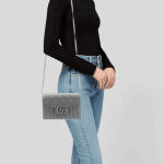 Gucci GG Marmont Mini Matelassé Shoulder Bag Grey - Image 9