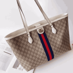 Gucci Ophidia Canvas Medium Shopper Tote Bag – White Trim - Image 4