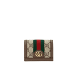 Gucci Ophidia Card Case Wallet Brown