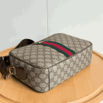 Gucci Ophidia Medium Crossbody Bag Beige and Dark Brown - Image 3
