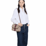 Gucci Ophidia Medium Structured Handbag Beige & Brown - Image 2