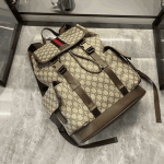 Gucci Ophidia Large Backpack Beige and Dark Brown - Image 7