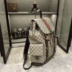 Gucci Ophidia Large Backpack Beige and Dark Brown - Image 6