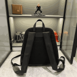 Gucci Ophidia Medium Black Leather Backpack with Zip Pockets - Image 7