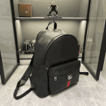 Gucci Ophidia Medium Black Leather Backpack with Zip Pockets - Image 5