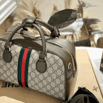 Gucci Ophidia Medium Brown GG Canvas Top Handle Shoulder Bag - Image 2