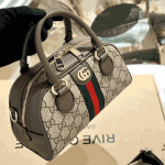 Gucci Ophidia Medium Brown GG Canvas Top Handle Shoulder Bag - Image 3