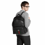 Gucci Ophidia Medium Black Leather Backpack with Zip Pockets - Image 8