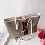 Gucci Ophidia Canvas Medium Shopper Tote Bag – White Trim - Image 5