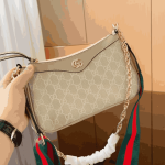 Gucci Ophidia Mini Top Handle Bag Beige & White - Image 5