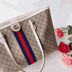 Gucci Ophidia Canvas Medium Shopper Tote Bag – White Trim - Image 6