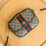 Gucci Ophidia Small GG Top Handle Bag Beige & Dark Brown - Image 4