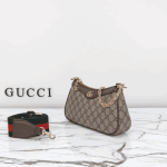Gucci Ophidia Small Top Handle Bag GG Supreme Beige & Dark Brown - Image 4