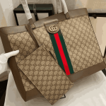 Gucci Ophidia Soft GG Supreme Canvas Tote Bag Brown - Image 4