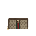 Gucci Ophidia Zip Around Wallet Brown