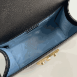 Gucci Padlock Bee Star Shoulder Bag Black Leather - Image 2