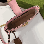 Gucci Padlock Small Shoulder Bag GG Pink Canvas - Image 2