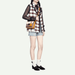 Gucci Padlock Shoulder Bag Orange White GG Canvas - Image 2