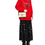 Gucci Padlock Bee Star Shoulder Bag White Leather - Image 3