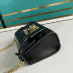 Gucci Padlock Bee Star Shoulder Bag Black Leather - Image 6