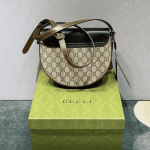 Gucci Padlock Shoulder Bag Black Brown Canvas - Image 6